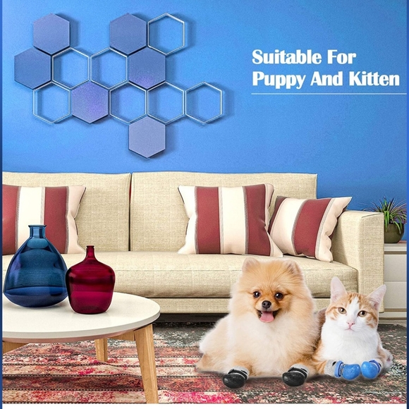 NWT Black puppy dog waterproof shoes size M - Picture 6 of 9